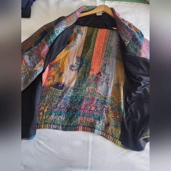 Parsley and Sage multicolor bohemian cardigan side pockets - Picture 8 of 9